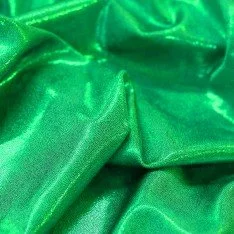 Hologram Lycra Stof Mystic Grasgroen