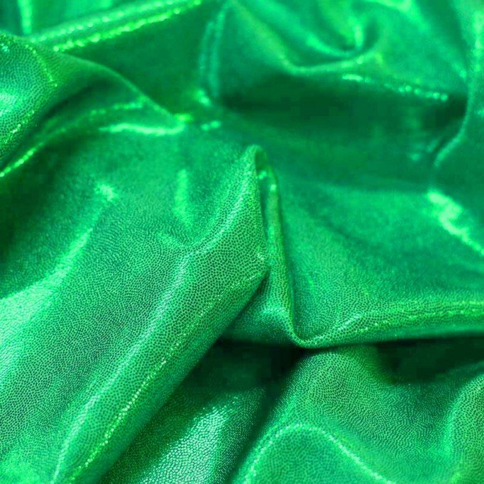 Tessuto Lycra Olografico Mystic Verde Erba - (Tessuti Di Danza)
