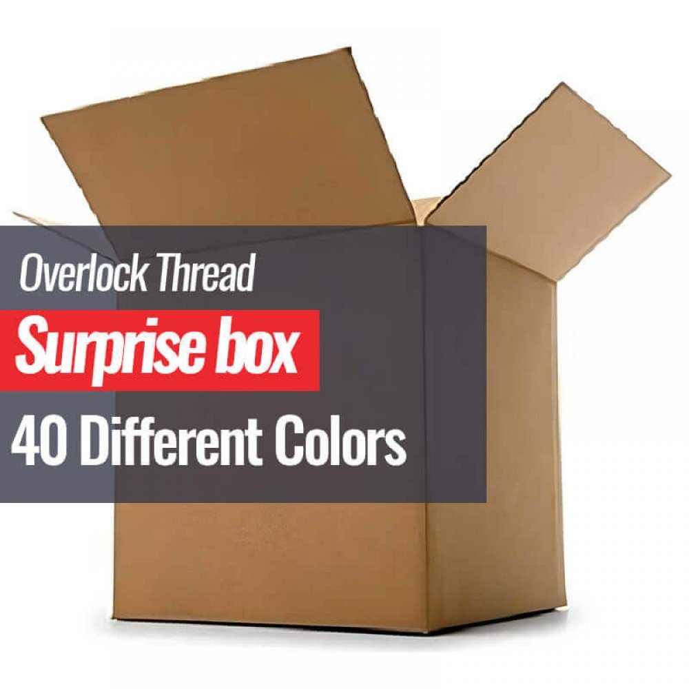 Fils à coudre Overlock Paquet 40 Couleurs Boite Surprise Fils à coudre Overlock Paquet 40 Couleurs Boite Surprise