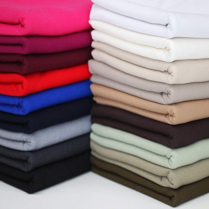 Stretch Gabardine Fabric (Bamboo Touch) Black - (Gabardine Fabric )