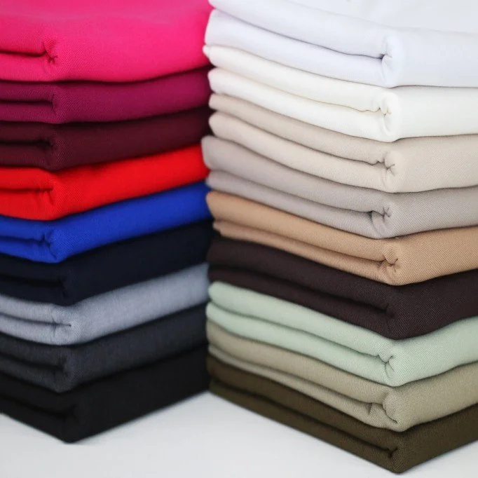 Stretch Gabardine Stof (Bamboe Touch) Kardinaal Roze - (Gabardine Stoffen)