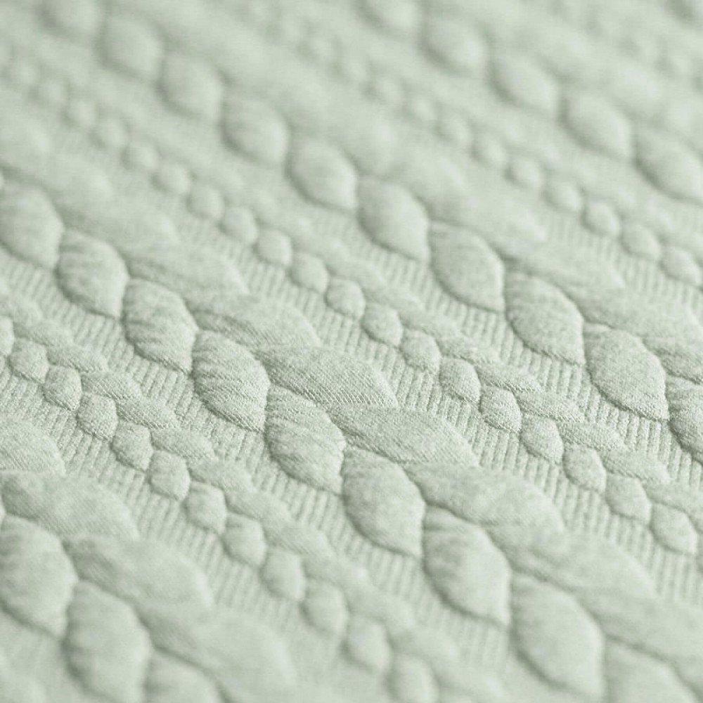 Cable Knit Jacquard Fabric Dusty Green