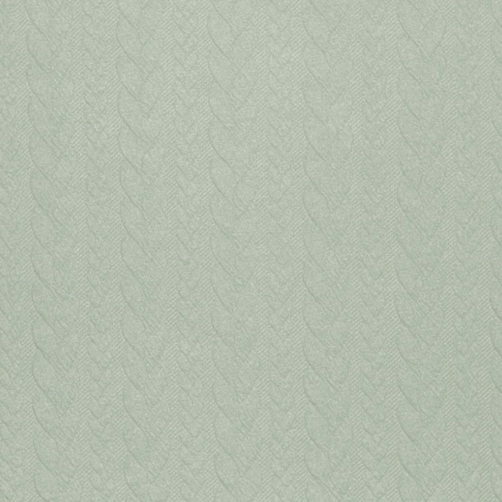 Tessuto Jacquard Maglia Treccia Verde Polveroso Tessuto In Maglia Motivo a Treccia Verde Polveroso - (Tessuti Moda)