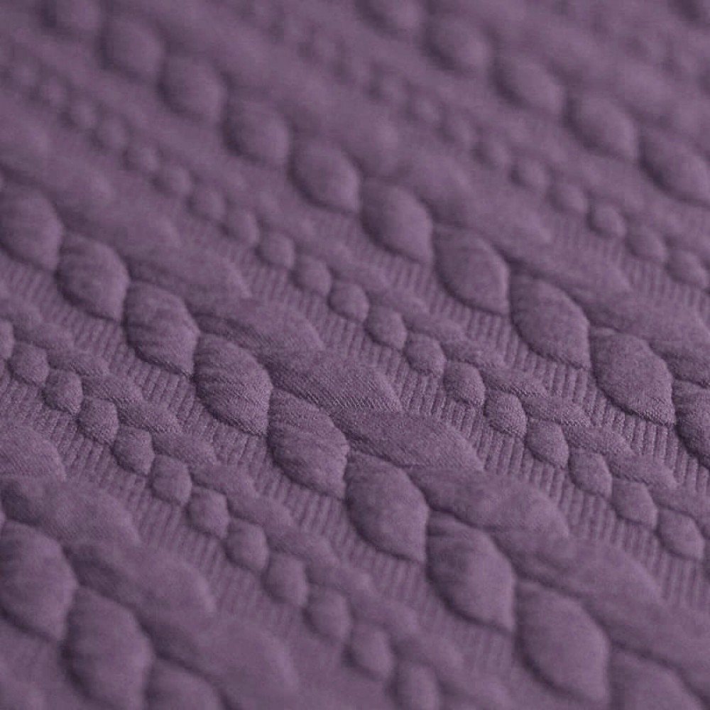 Cable Knit Jacquard Fabric Dusty Purple Cable Knit Jacquard Fabric Dusty Purple - (Fashion Fabrics)
