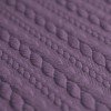 Cable Knit Jacquard Fabric Dusty Purple
