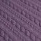 Dżersej Żakardowy Cloqué Wzór Warkoczowy Słaby Fiolet Modne Tkaniny