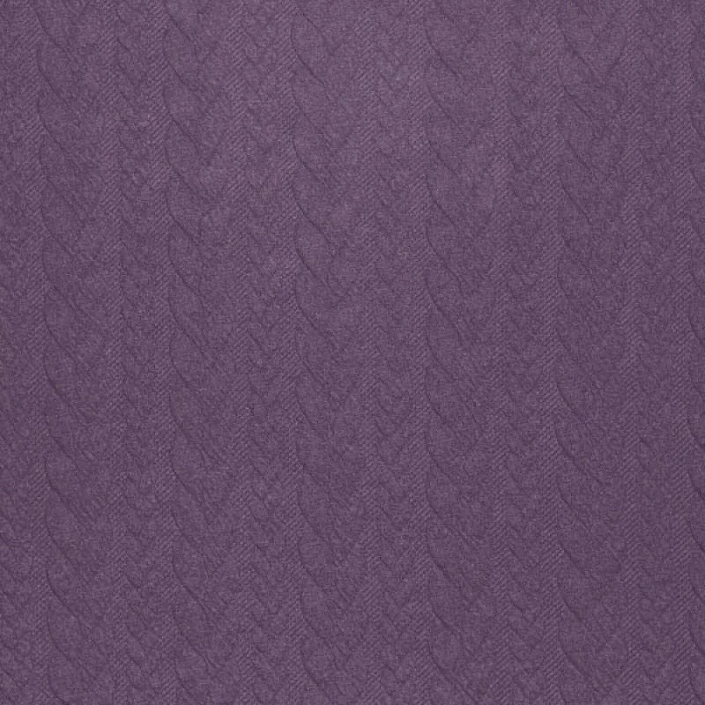 Gebreide Kabel Jacquard Stof Dusty Paars Gebreide Kabel Jacquard Stof Dusty Paars - (Modestoffen)