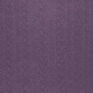 Dżersej Żakardowy Cloqué Wzór Warkoczowy Słaby Fiolet Modne Tkaniny