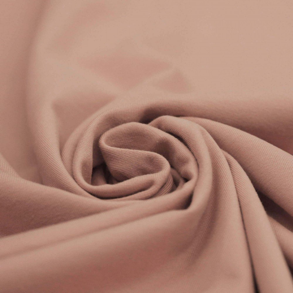 Jersey Cotone Lycra Rosa Polveroso