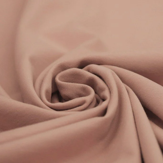 Bomuldsjersey Stof Dusty Pink - (Bomuld Jersey Stof)