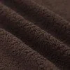 Curly Teddy Fabric Chocolate Brown