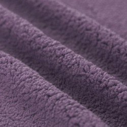 Curly Teddy Fabric Dusty Purple