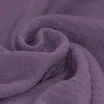 Tissu Double Gaze De Coton Violet Poussiéreux - (Tissus Deco)