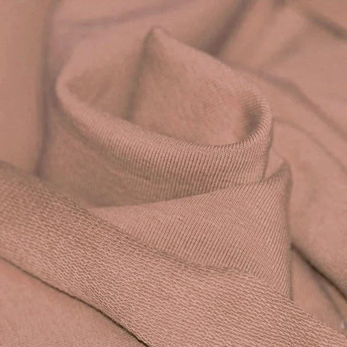 French Terry Fabric Dusty Pink - (Sweat Fabric)