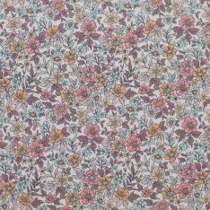 Baumwolljersey Digital - Vintage Blumen Altmauve