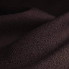 Linen Fabric Dark Brown
