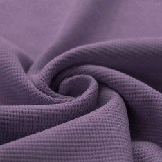 Waffle Knit Jersey Fabric Dusty Purple