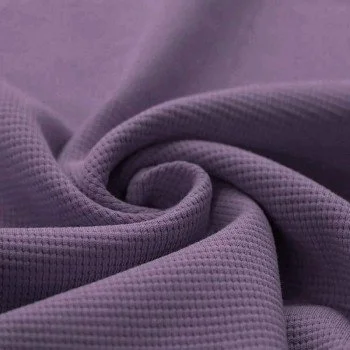 Tessuto Jersey Di Waffle Piqué Viola Polveroso Tessuto Jersey Di Waffle Piqué Viola Polveroso