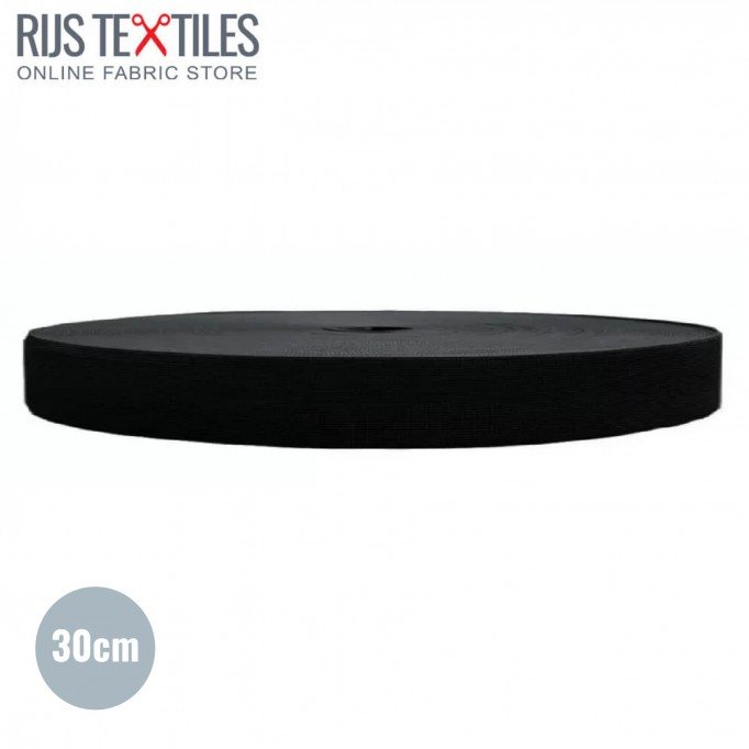 Bande Caoutchouc 30mm Noir  - (Rubans)