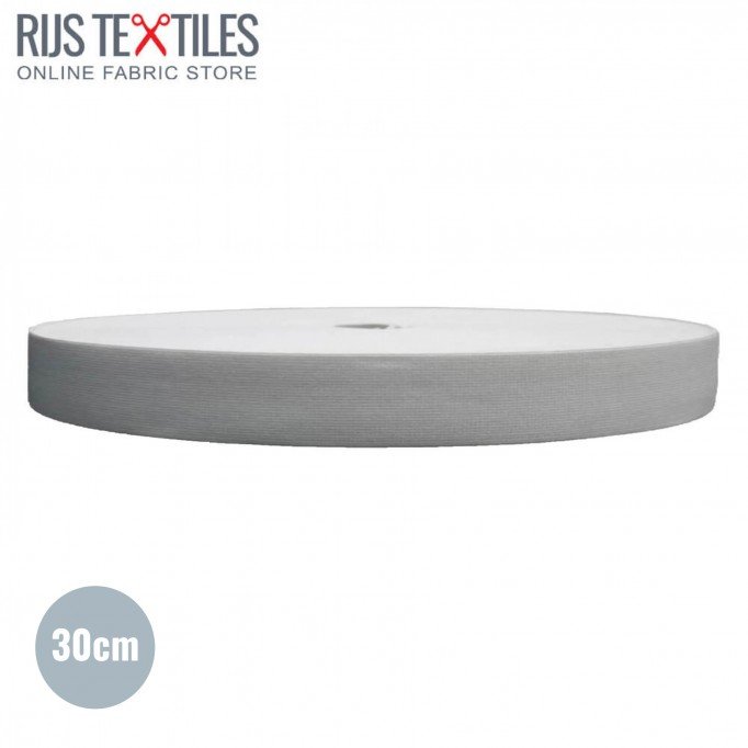 Bande Caoutchouc 30mm Blanc  - (Rubans)