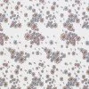 Popeline Di Cotone Stampa Digitale - Foglie Di Fiori Ecru