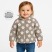 Blume Teddystoff Dunkel Beige  - (Teddystoffe)