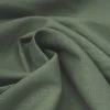 Tissu Lin Viscose Fil Flammé Armée Verte