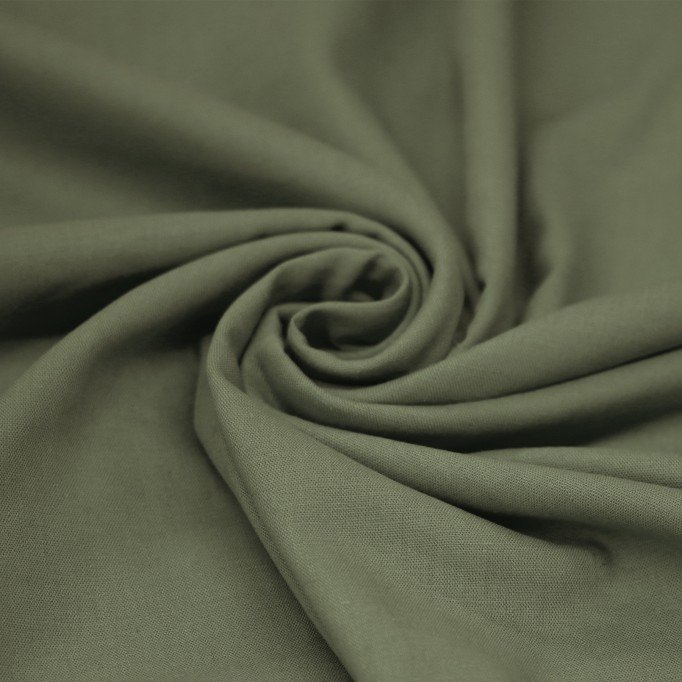 Lichtgewicht Linnen Viscose Slub Stof Leger Groen - (Modestoffen)