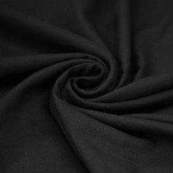 Tissu Lin Viscose Fil Flammé Noir