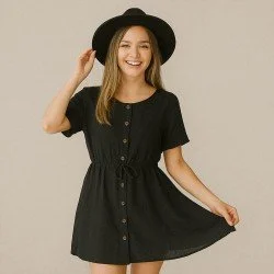 Tissu Lin Viscose Fil Flammé Noir Tissu Lin Viscose Fil Flammé Noir