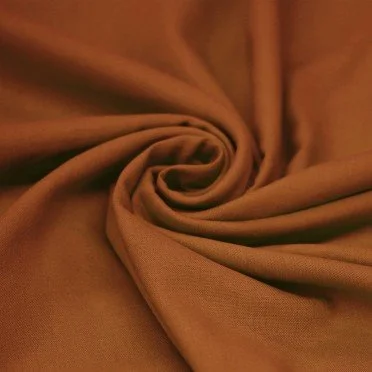 Letvægts Viskose Hør Slub Stof Cognac - (Fashion Stoffer)