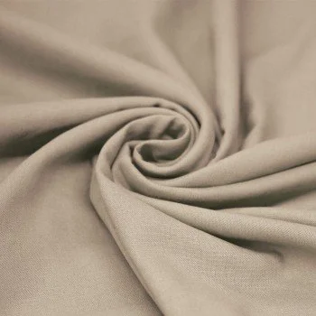 Tkanina Len z Wiskozą Ciemny Beż