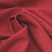 Tissu Lin Viscose Fil Flammé Rouge Foncé - (Tissus De Mode)