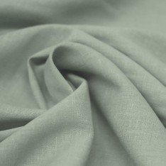 Tissu Lin Viscose Fil Flammé Vert Poussiéreux