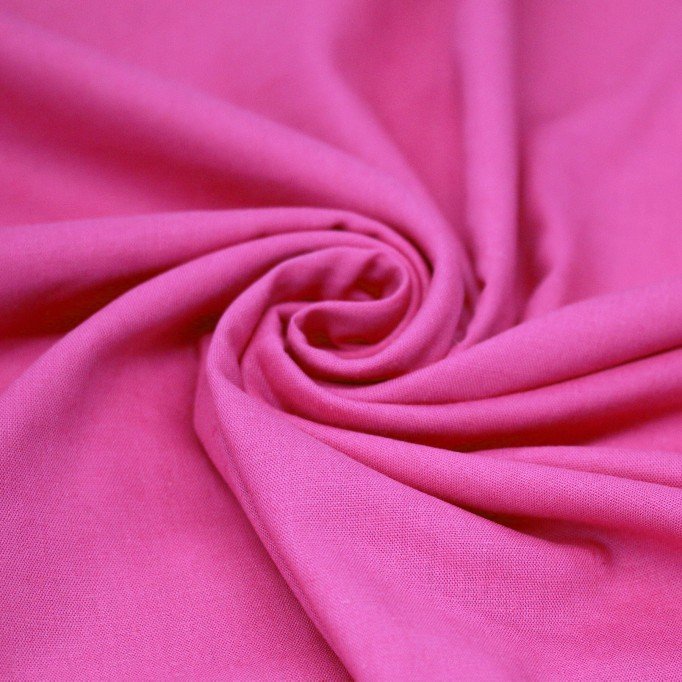 Lichtgewicht Linnen Viscose Slub Stof Fel Roze - (Modestoffen)
