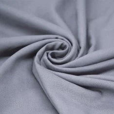 Tissu Lin Viscose Fil Flammé Jeans Bleu