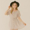 Lightweight Linen Viscose Slub Fabric Light Beige - (Fashion Fabrics)