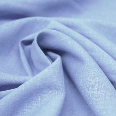 Tissu Lin Viscose Fil Flammé Bleu Clair