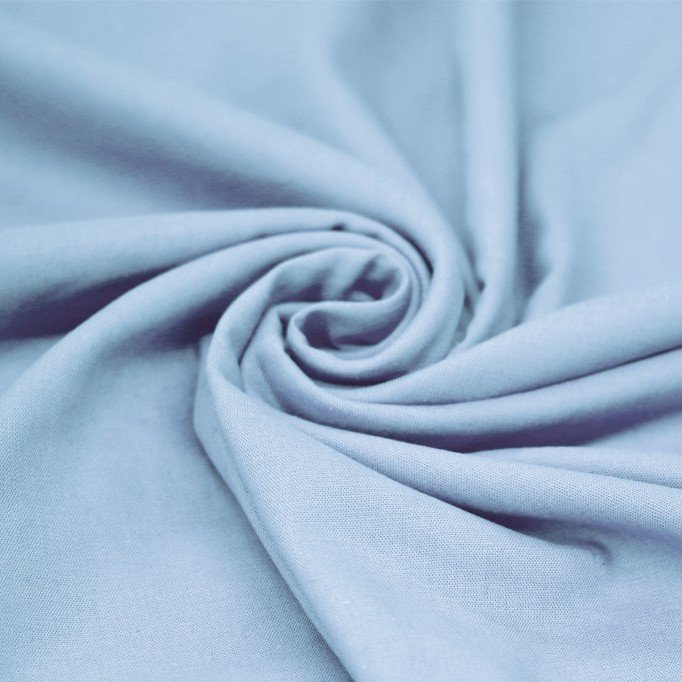 Tissu Lin Viscose Fil Flammé Bleu Clair - (Tissus De Mode)