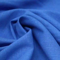 Tissu Lin Viscose Fil Flammé Cobalt 