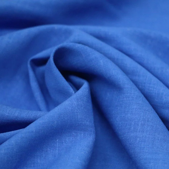 Lightweight Linen Viscose Slub Fabric Cobalt Lightweight Linen Viscose Slub Fabric Cobalt - (Fashion Fabrics)