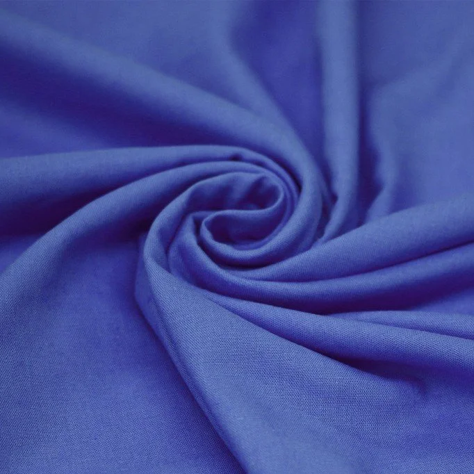 Tissu Lin Viscose Fil Flammé Cobalt  - (Tissus De Mode)