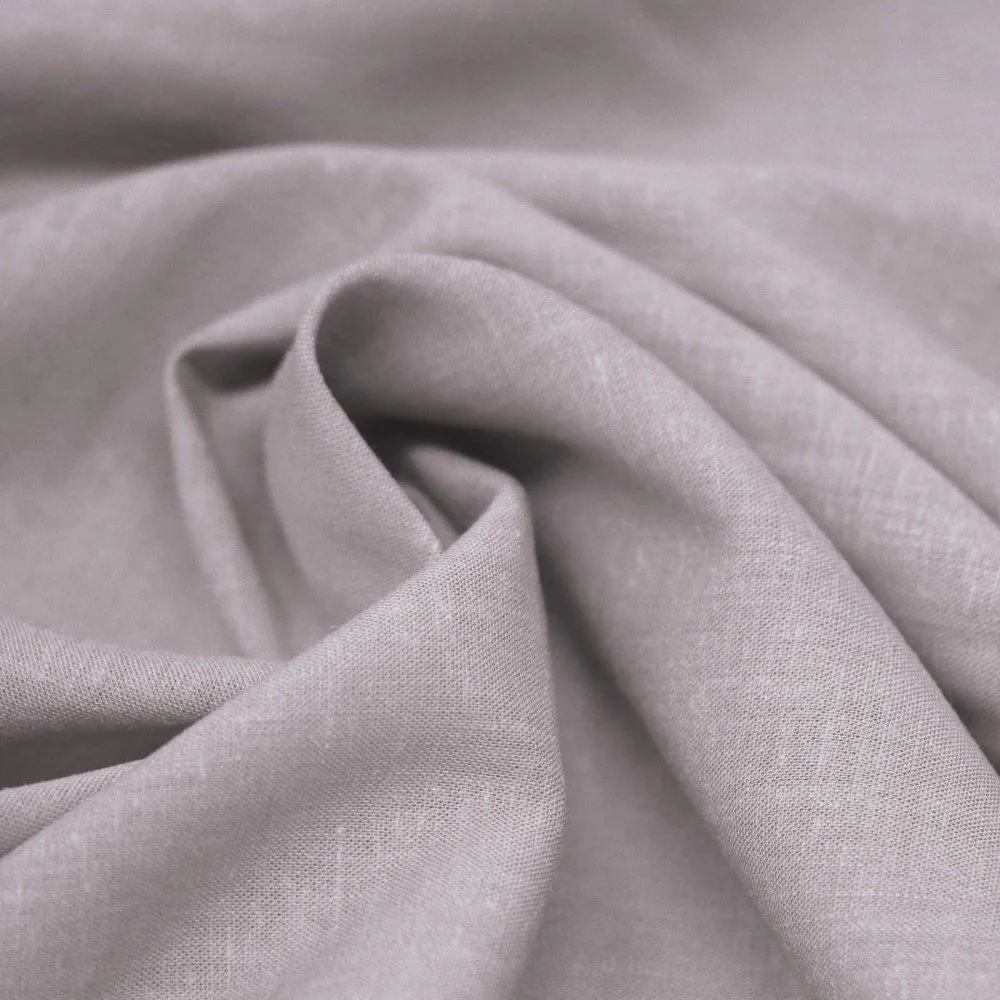 Tessuto Di lino Viscosa Slub Grigio Chiaro Tessuto Di lino Viscosa Slub Grigio Chiaro