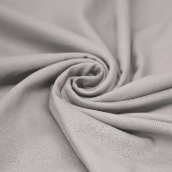 Tkanina Len z Wiskozą Jasnoszary