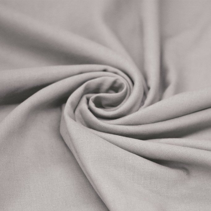 Tissu Lin Viscose Fil Flammé Gris Clair - (Tissus De Mode)