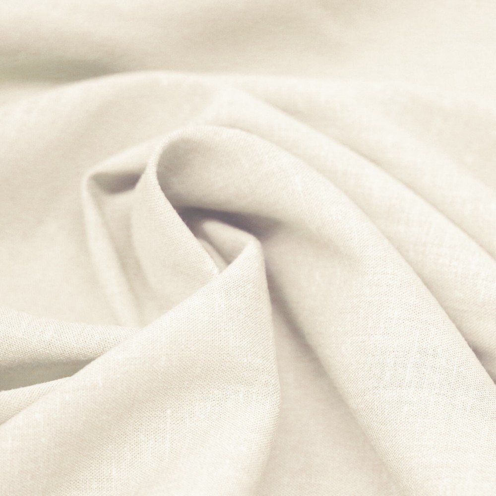 Leichte Leinen Viskose Slub Stoff Naturel Beige