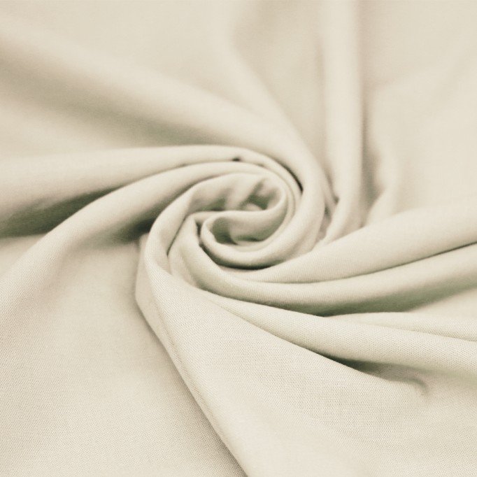 Tissu Lin Viscose Fil Flammé Beige Naturel - (Tissus De Mode)