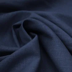 Tissu Lin Viscose Fil Flammé Marine