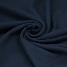 Tissu Lin Viscose Fil Flammé Marine
