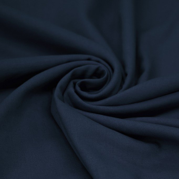 Tessuto Di lino Viscosa Slub Marina - (Tessuti Moda)